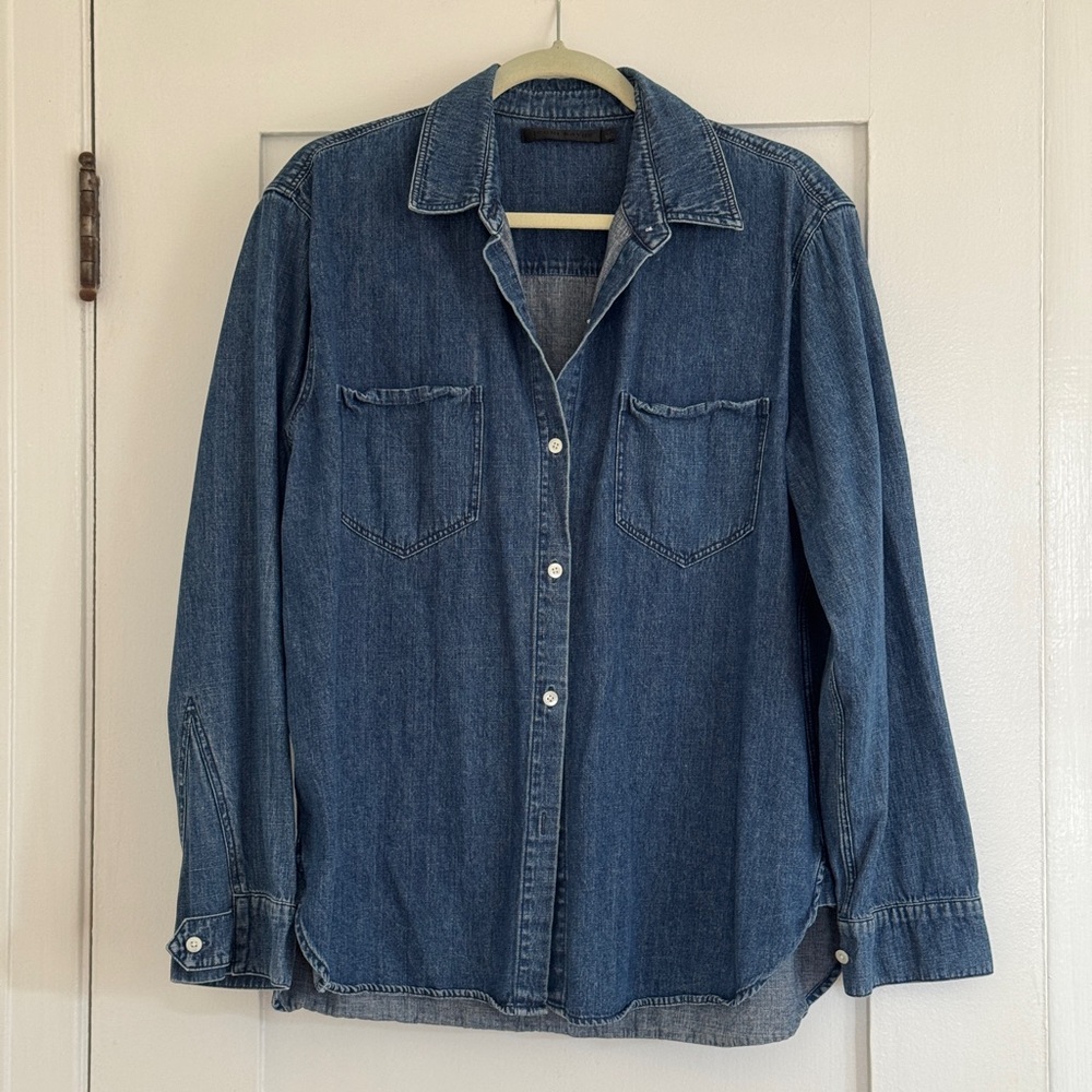 Jenni Kayne O’keefe Classic Blue Denim over Shirt button up